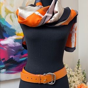 Michael Kors Belt with silver buckle.